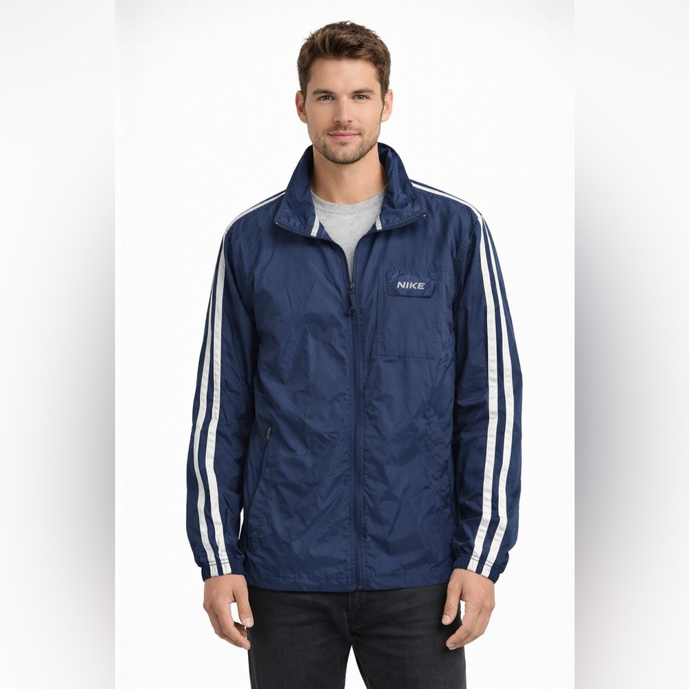 Nike Men's Navy Lined Windbreaker